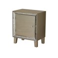 thumbnail image 1 of Bon Marché Armoire d'Appoint 1 Porte avec des Accents de Miroir Antiques - Champagne, 1 of 1