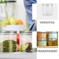 thumbnail image 3 of FUTUREORYY 4 Pcs Mason Jars Aluminum Portable Clear Visibility For Everyday Use Household Users, 3 of 8