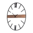 thumbnail image 2 of Pemberly Row 36" Round Oversize Black Industrial Wall Clock in Metal, 2 of 8