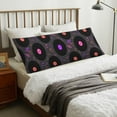 thumbnail image 6 of Naloa Vinyl Records Musical Notes Super Soft 20x60 Body Pillow Case,Long Side Hidden Zipper（PILLOWS ARE NOT INCLUDED）, 6 of 6