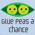 thumbnail image 2 of CafePress - Give Peas A Chance Body Suit - Baby Light Bodysuit, Size Newborn - 24 Months, 2 of 4