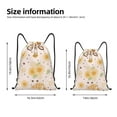 thumbnail image 4 of Kdxio Cute Bee Gnome Print Drawstring Backpack Bag,Waterproof Draw String Back Sack, Gym Drawstring Bags Swim Bag For Unisex, 4 of 9