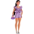 thumbnail image 3 of Disfraz de muñeca a la moda Barbie Deluxe Style #8 de color morado metalizado, 3 of 6