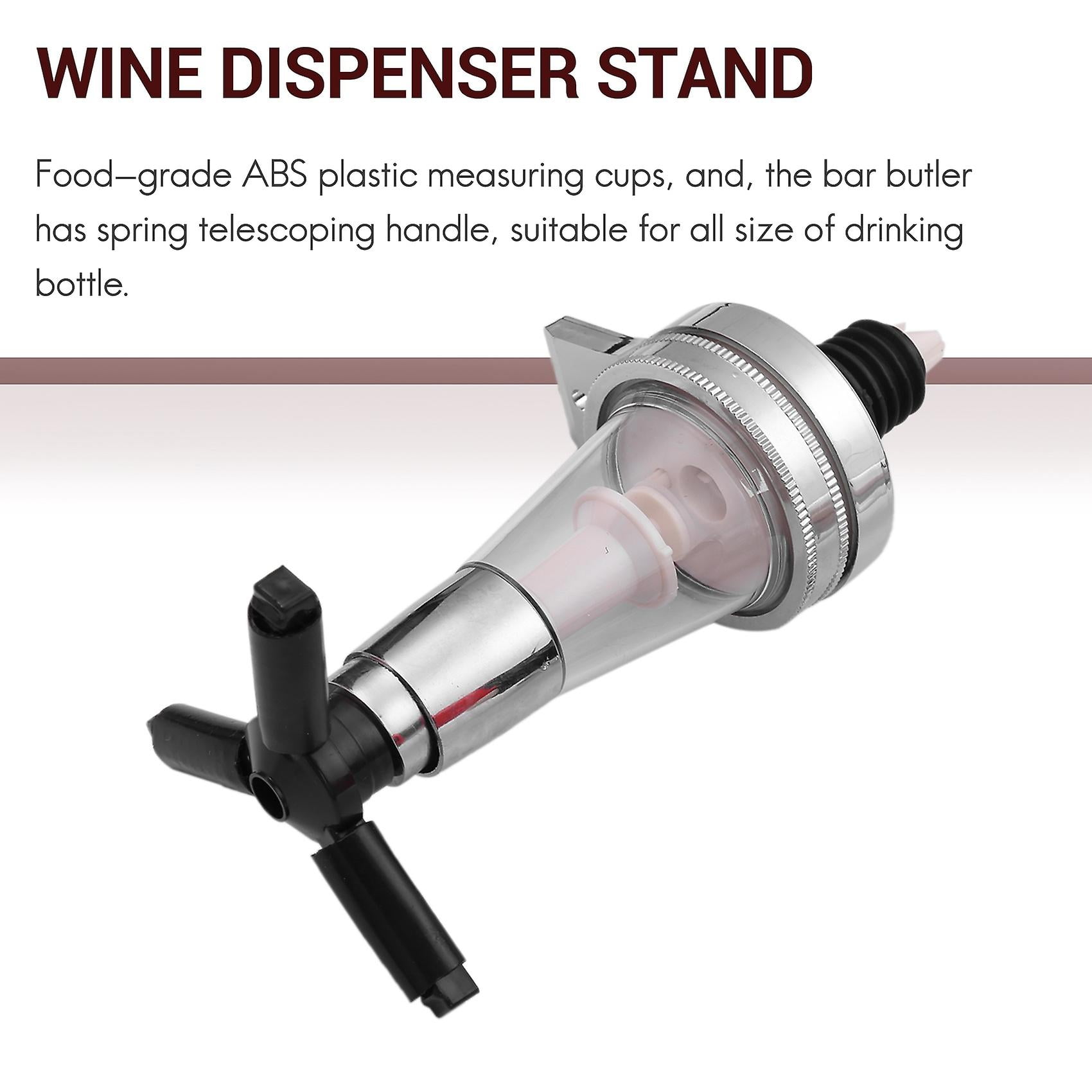 4 Bottle Stand Optic Dispenser Drinks Wine Spirits Steel Bar Butler Wall Mounted Walmart