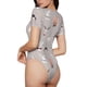 thumbnail image 2 of Balery Various Rabbits Body de cuello redondo de manga corta para mujer Tops de manga corta Tops básicos-X-Large, 2 of 7