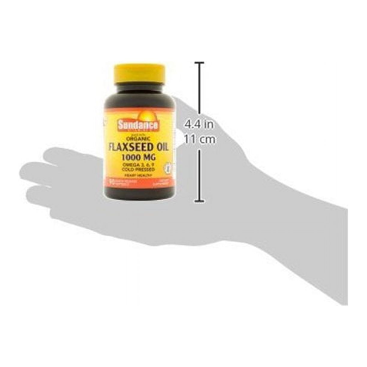 3 Pack Sundance Vitamins Flaxseed Oil 1000mg with Omega 3, 6, 9, 90 Softgel