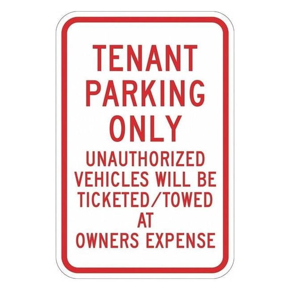 Lyle Tennant Parking Sign,18" x 12, T1-1200-EG_12x18 T1-1200-EG_12x18