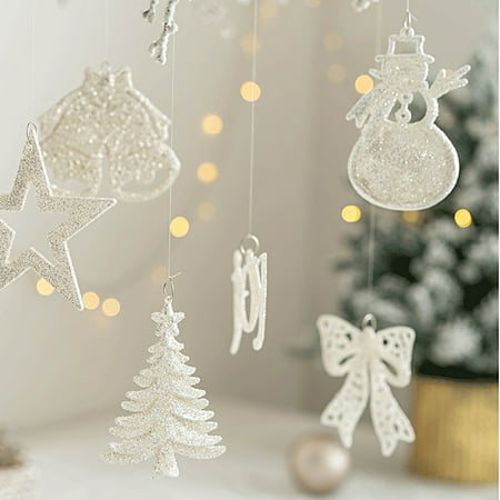 

Christmas Pendant Easy Care Anti-deformed Beautiful Eye-catching Glossy Festive Atmosphere Portable Xmas Collection Hang
