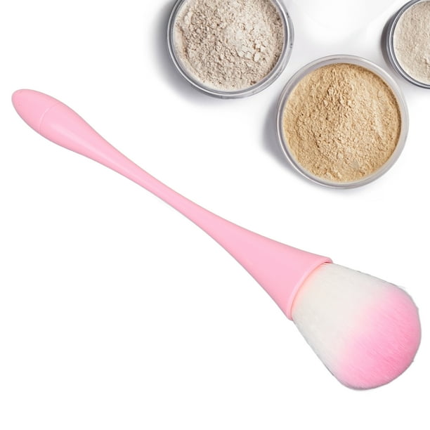 Cepillo De Eliminación De Limpieza De Polvo Para Decoración De Uñas, Cepillo De Maquillaje De Pelo Y Esponjoso Para Colorete, Polvo Suelto, Color Rosa