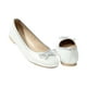 thumbnail image 3 of Zapato Flats Balerina Casual Niña Mujer T-26 Color Plata 1211 Kuali Shoes Piso Comodos, 3 of 5