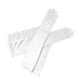 thumbnail image 3 of amagogo Latin Dance Women Gloves Elbow Gloves Show Mittens for Evening Costume Party white, 3 of 9