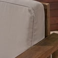 thumbnail image 2 of Avalynn Outdoor Acacia Wood Club Chairs with Cushions, Set of 4, Brushed Brown, Light Gray, 2 of 5