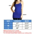 thumbnail image 4 of New Women Shelf Bra Adjustable Spaghetti Strap Stretchy Basic Tank Top, 4 of 4