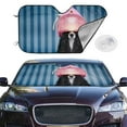 thumbnail image 2 of Kdxio Dog in Hairdresser Print Windshield Sun Shade,UV Rays and Sun Heat Protection,Sunshade for Car Windshield,Car Shade Front Windshield -, 2 of 6