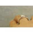 thumbnail image 5 of 2Ct Lab Created Diamond Round Cut Twist Swirl Solitaire Engagement Ring 14K White Gold Plated, 5 of 5