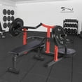thumbnail image 4 of Alician 1050LBS Chest Press Machine with Converging Arms,Bench Press Machine with Independent Flat Bench, Heavy Duty Bench Press Rack for Home Gym,Chest Workout Equipment, 4 of 7