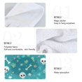 thumbnail image 4 of Haosy 2 Pack Kitchen Wash Cloths with Hanging Loops Absorbent Absorbent Quick Drying Hand Towels, Cute Skull Bone Flower, 4 of 7