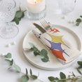 thumbnail image 3 of Cloth Napkins Set of 2 - 20x20 Inches, Purple Yellow Diamond Washable Reusable Table Napkins, Modern Geometric Middle Century Beige Soft & Absortbent Dining Napkin for Party Wedding Hotel Restaurant, 3 of 8