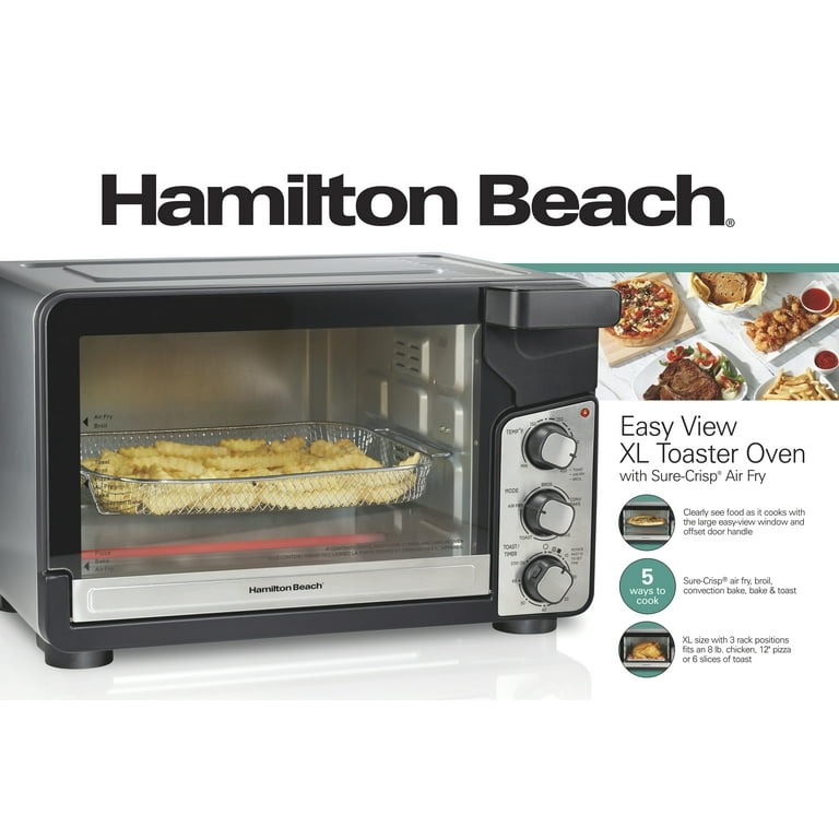 Hamilton Beach Easy View XL Toaster Oven with Sure-Crisp