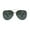 Gold Green, variant on Mens Airforce Double Metal Bridge Rimless Officer Sunglasses Silver Mirror