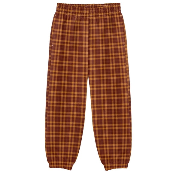 Red and Yellow Plaid Boys Pants Kids Casual Sweatpants Joggers Toddler Sports Pants 3-10 Years