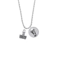 thumbnail image 2 of Delight Jewelry Silvertone HOPE Stamp Silvertone Script Initial Disc - G - Charm Necklace, 20"+3", 2 of 4