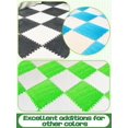 thumbnail image 4 of 12 pcs Thickened Plush Foam Interlocking Floor Mat, Interlocking Foam Tiles with Edgings for Baby, Soft Anti-Slip Puzzle Area Square Rug Playmat for Children Room Bedroom(11.8", White), 4 of 17