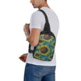 thumbnail image 5 of Rocae Sunflowers for Lightweight Chest Bag Dual Pocket, Waterproof Crossbody Sling Bag for Men and Women, 5 of 8