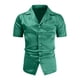 thumbnail image 4 of Blusa y camisa de manga corta con cuello vuelto para hombre, camisa brillante de manga corta con cuello vuelto, blusa de manga corta con cuello vuelto, abrigo de poliéster para hombre, 4 of 9