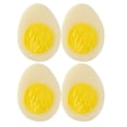 thumbnail image 1 of 4Pcs Fake Eggs Artificial Boiled Egg Models for Food Photography Props Yellow PVC Simulation Model, 1 of 9