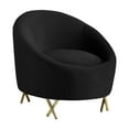 thumbnail image 2 of Meridian Furniture Serpentine Velvet Accent Chair in Navy and Gold, 2 of 11