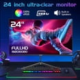 thumbnail image 3 of Gawfolk 24-inch Curved Gaming Monitor 100Hz, FHD 1080P, Built-in Speakers, Tilt Adjustable, Ultra-Thin Bezel, for Gaming and Work (Specific Model), 3 of 8