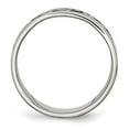 thumbnail image 2 of Stainless Steel Antiqued and Polished Fancy Design 8mm Ridged Edge Band, 2 of 7
