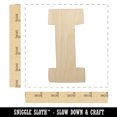 thumbnail image 2 of Letter I Uppercase Fun Bold Font Wood Shape Unfinished Piece Cutout Craft DIY Projects - 4.70 Inch Size - 1/4 Inch Thick, 2 of 7