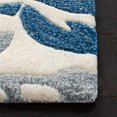 thumbnail image 3 of Safavieh Capri Collection CPR345A Handmade Ivory and Blue Wool Area Rug, 5 feet by 8 feet (5' x 8'), 3 of 5