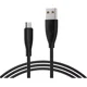 thumbnail image 1 of Cable V8 Micro Usb 2 Metros Carga Rápida Datos 2.4a U-volt Color Negro, 1 of 8