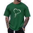 thumbnail image 1 of Tops para hombre, blusas y camisas de manga corta con cuello redondo para hombre, camisetas casuales con estampado de moda para hombre, blusa de manga corta, blusa de poliéster para hombre., 1 of 4