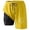 Yellow, variant on Letdown Men Basketball Swim Trunks with Compression 9 Inches Breathable Liner Elastic Bottom Pockets for Board Beach Gym Running