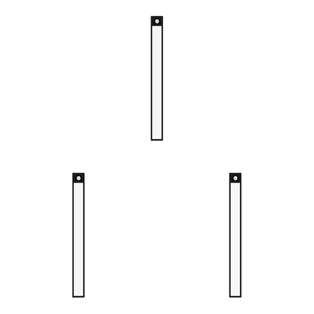 Aplique Pared Con Sensor Magnético Ultrafino para Oficina en Casa (30 Cm)