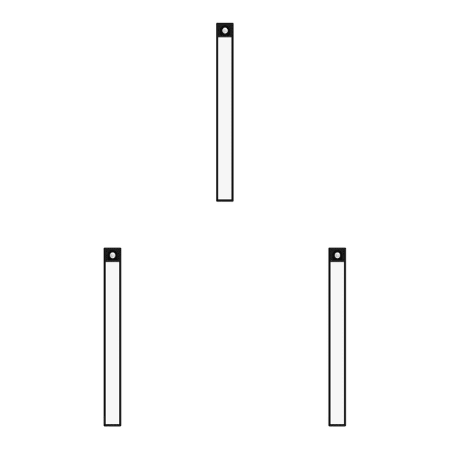 Kuymtek Aplique Pared Con Sensor Ultrafino Magnético para Oficina en Casa (30 Cm)