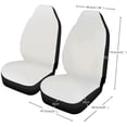 thumbnail image 3 of Cow Pattern Cars Front Seat Covers Anti-Slip Saddle Blanket Bucket Automobile Interior Accessories Black and White Set of 2, 3 of 7