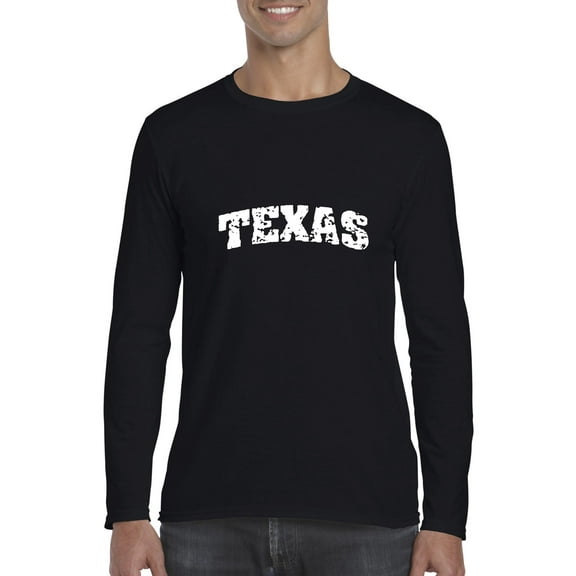 Artix - Mens Long Sleeve T-Shirts - Texas Flag