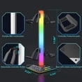 thumbnail image 4 of Game Controller Stand, Controller Headset Holder Easy Assembly 10 RGB Light Modes  For Gaming Accessory, 4 of 8