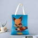 thumbnail image 2 of Zoo Battle Arena Bolso de tela con estampado de lienzo para mujer, bolsa de compras reutilizable y estética, con cremallera interior, regalo para mujer,40*40cm., 2 of 6