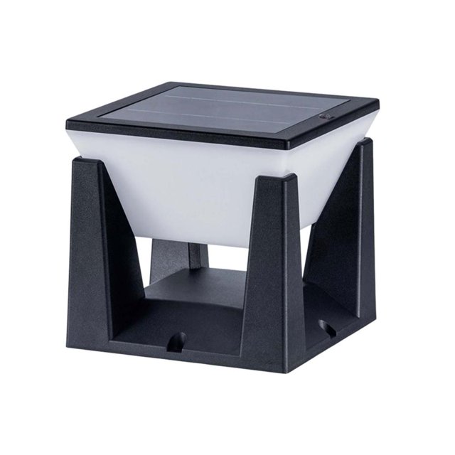 Feltree Modern Solar Column Light - Waterproof Post Lighting for Gates, Driveways & Garden Pillars