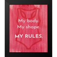 thumbnail image 2 of Jenner, Roya 12x14 Black Modern Framed Museum Art Print Titled - My Rules, 2 of 5