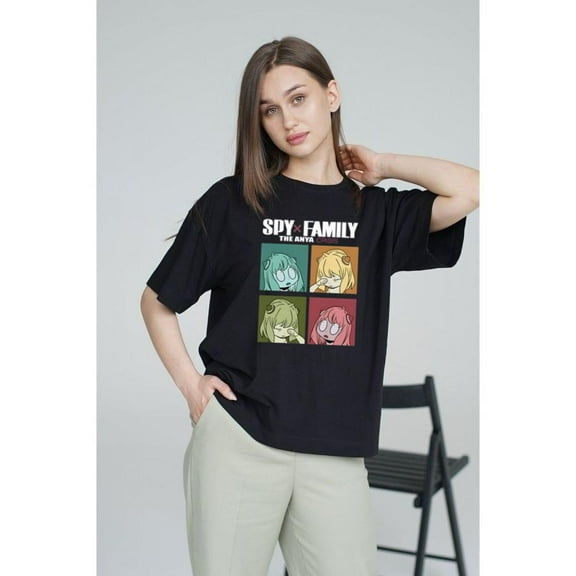 Spy X Family Anya Forger Anime Character T-Shirt Kawaii, for men & women, up to size 5XL