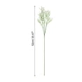 thumbnail image 2 of Uxcell 12Pcs Flores Artificiales Falsas a Granel, Ramo de Flores Artificiales de PU con Tallos, Blancas, 2 of 6