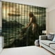 thumbnail image 4 of Cortinas de sombra Sala de estar Drapes vintage Café Bloqueo de ventanas Paneles Colgante Art Office Girls Balcony Supplies 166x150x166cm 2 piezas Jumpingount HA010486-02, 4 of 6