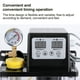 thumbnail image 3 of Bomba de aceite lubricante automática con doble pantalla, 1,0 l, 50 ml/min, 220 V, 28 W, inyectores de aceite, motor de cobre completo, bomba de aceite eléctrica, función de alarma de nivel de aceite, 3 of 8